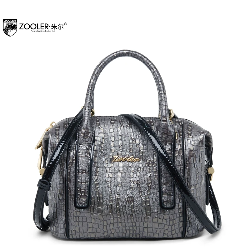 

2018 New luxury Genuine leather bag ZOOLER woman Leather handbag for female designer shoulder bag Patchwork bolsas feminina#c155