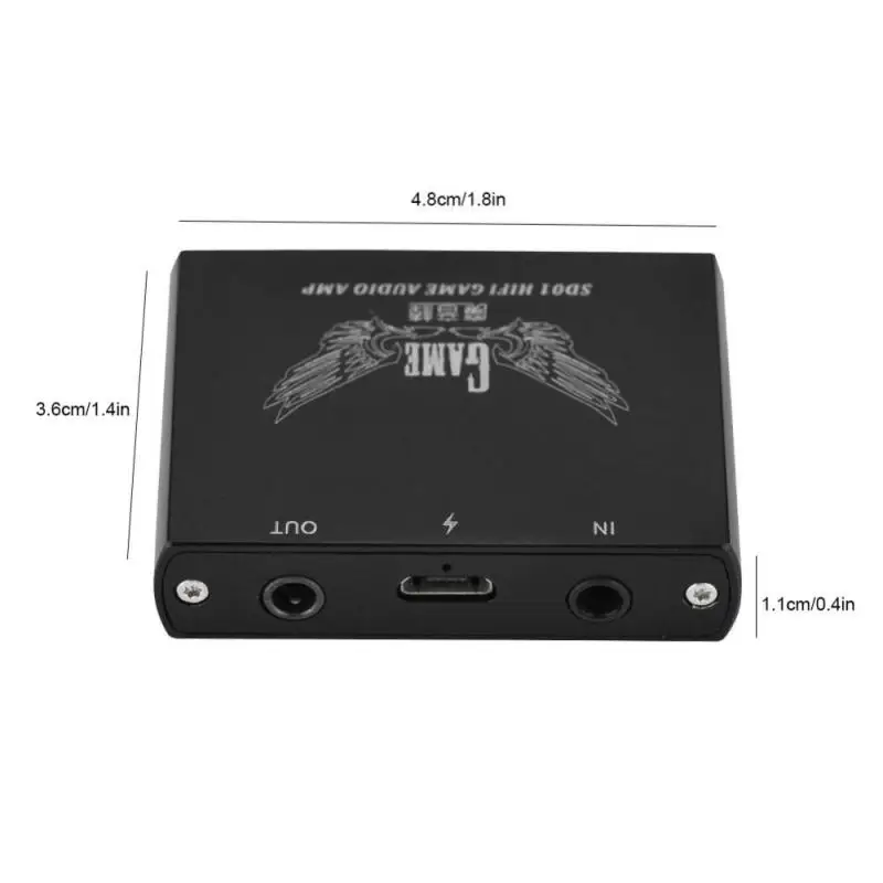 Rechargeable HIFI Stereo Headphone Amplifier 3.5mm Digital Audio Player Headphone Amplifier