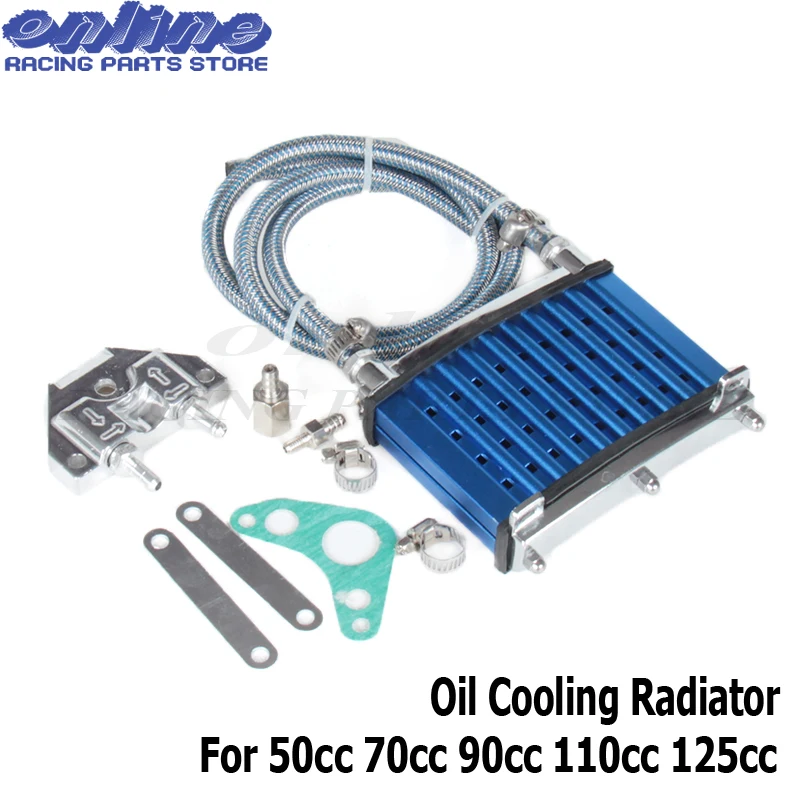 

Free shipping engine oil cooler cooling radiator refires 110cc 125cc 140cc dirt pit monkey bike Orion xmotos kayo motorcycle