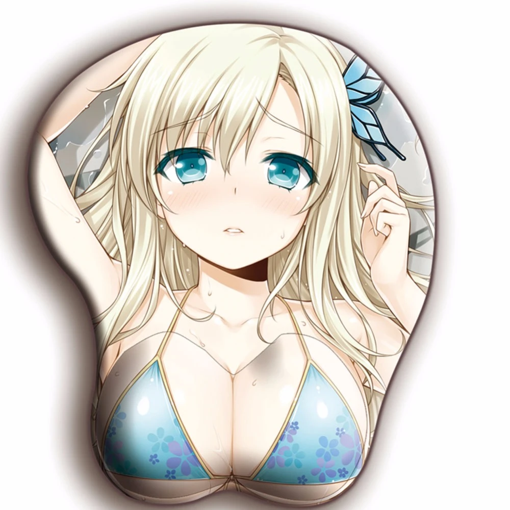 1 Pc Fashion Cute 26cmx21cmx3cm Silica Gel 3 Dimension Big Breast Girl Mouse Pad With Wrist Rest For Office Home Computer Game Mouse Pad With Wrist Fashion Mouse Padmouse Pad Aliexpress