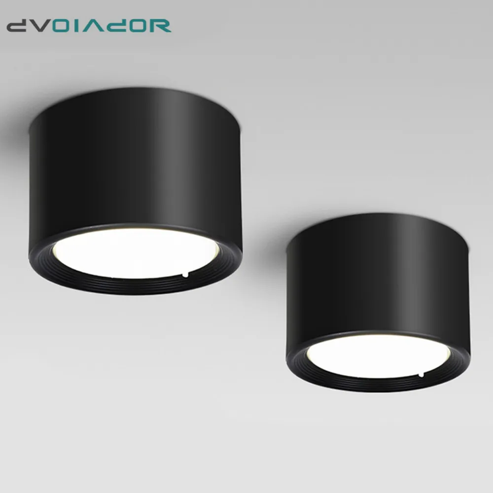 

DVOLADOR LED Downlight Ceiling Spotlight Living Lamp Warm white/Cold white LED light 5W 12W 15W Surface mounted led Ceiling lamp