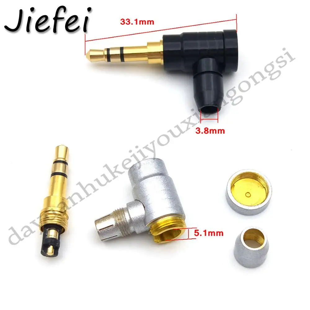 10pcs 90 Degree Jack 3 5 mm Headphone Plug Right Angle 3 Pole Stereo Audio Jack Connector for Cable Adapter