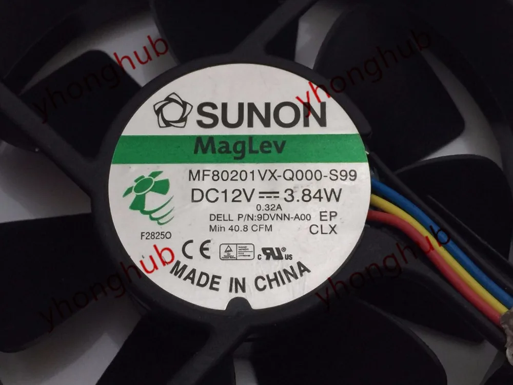 SUNON MagLev Mf80201vx-q000-s99 Case Fan 12v 09dvnn for sale online 