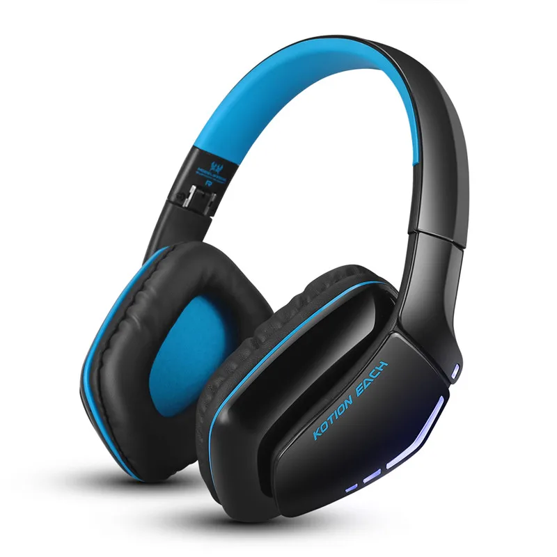 

KOTION EACH B3506 PS4 Bluetooth Headset Handsfree HIFI Stereo Headphone Foldable Best Wireless Music Headsets with Mic for Phone