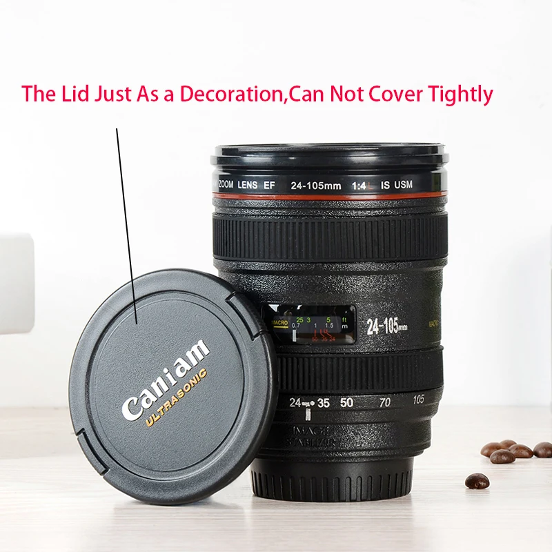Новинка 2019 объектив камеры Canon Slr 24 105 мм 1:1 чашка 400 мл креативная пластиковая