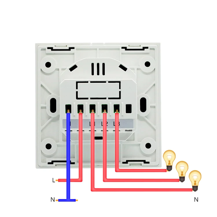 TOBAGO Light Touch Switch Wifi, сертификация ЕС, упрочненная стеклянная панель, интегрированная конструкция панели, водонепроницаемый и анти-ползучий