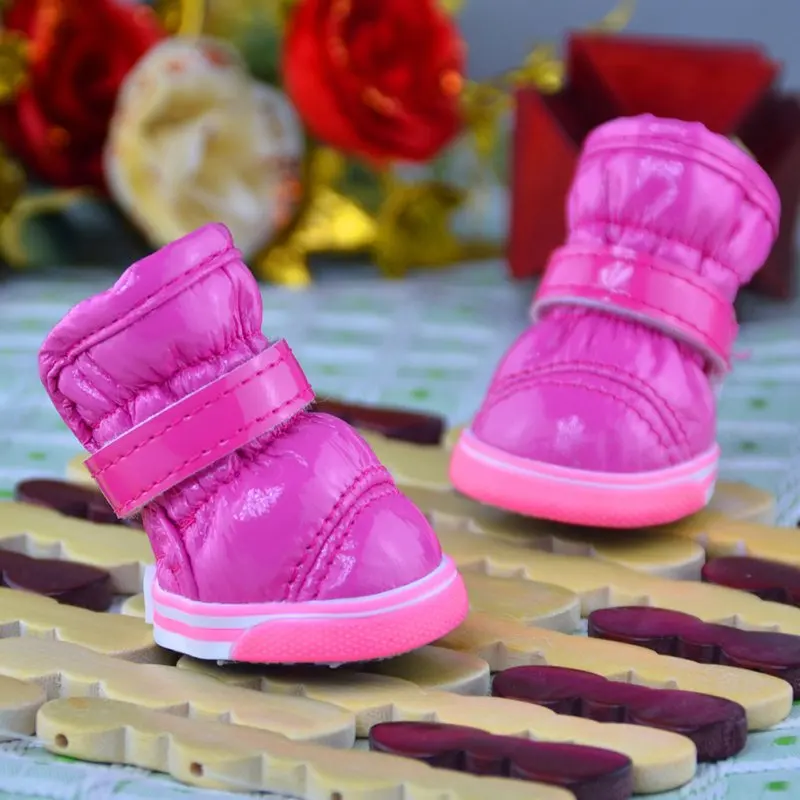 

Dogs Shoes socks for Pets Dog Soft PU Leather Warm Shoes Boots Puppy Cats Boots Shoes Waterproof Shoes