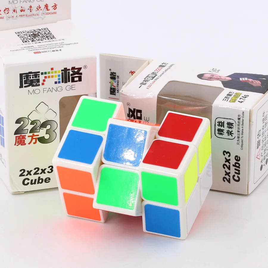Mofangge 2x2x3 магический куб Qiyi 223 белый/черный скоростные Кубики-головоломки детские образовательные забавные игрушки для детей 223 куб