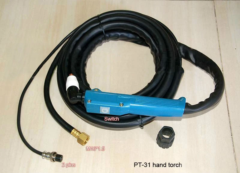 

PT-31 LG-40 Air Plasma Cutter Cutting Torch Complete 30/40Amp 6Meter 20 Foot Free shipping
