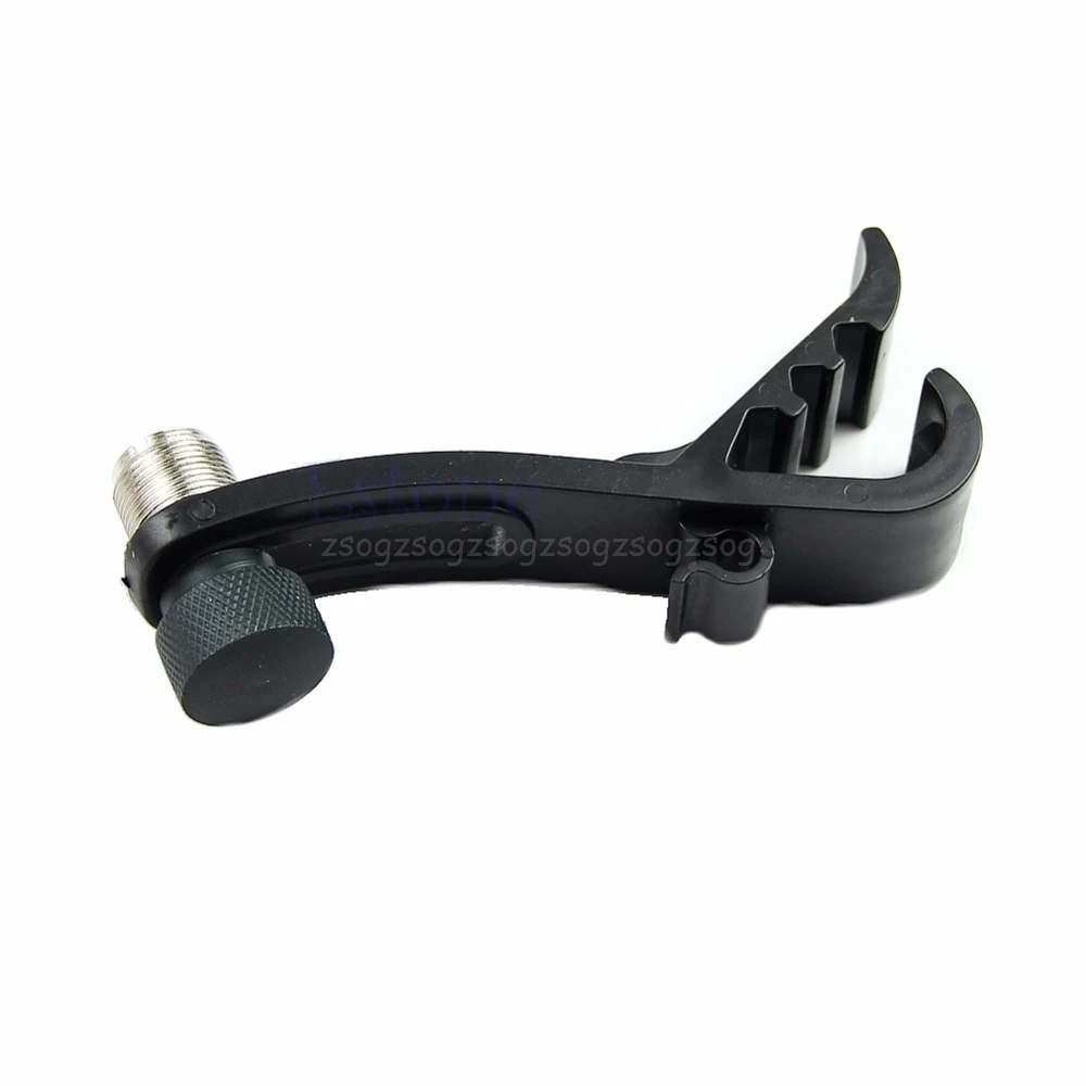 

Drum Microphone Mic Rim Clamp Holder - Toms, Snare and Percussion Clip Black Je19 19 Drroship