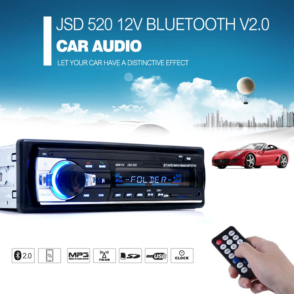 font b Car b font font b Radio b font Player 12V Bluetooth V2 0