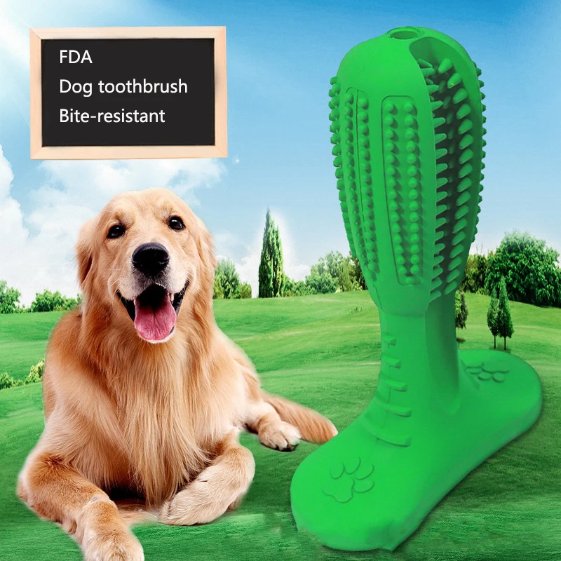 

Rubber Chew Toys for Dog Toothbrush Pet Molar Tooth Cleaner Brushing Stick Doggy Puppy Dental Care Dog Pet Supply Bite-Resistant