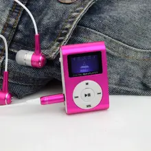 Портативный MP3 ЖК-Экран Металл Мини Clip Mp3-плеер С Micro TF/Слот Для Карты SD спорт mp3-плееры walkman (без Гарнитуры)