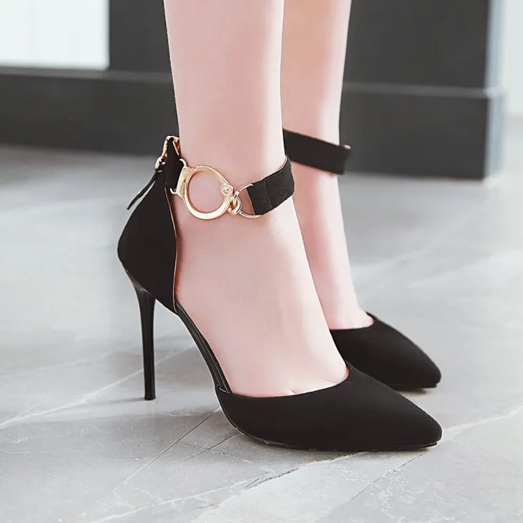 

Big Size 11 12 13 14 15 Ladies high heels women shoes woman pumps Pure color High-heeled single shoes