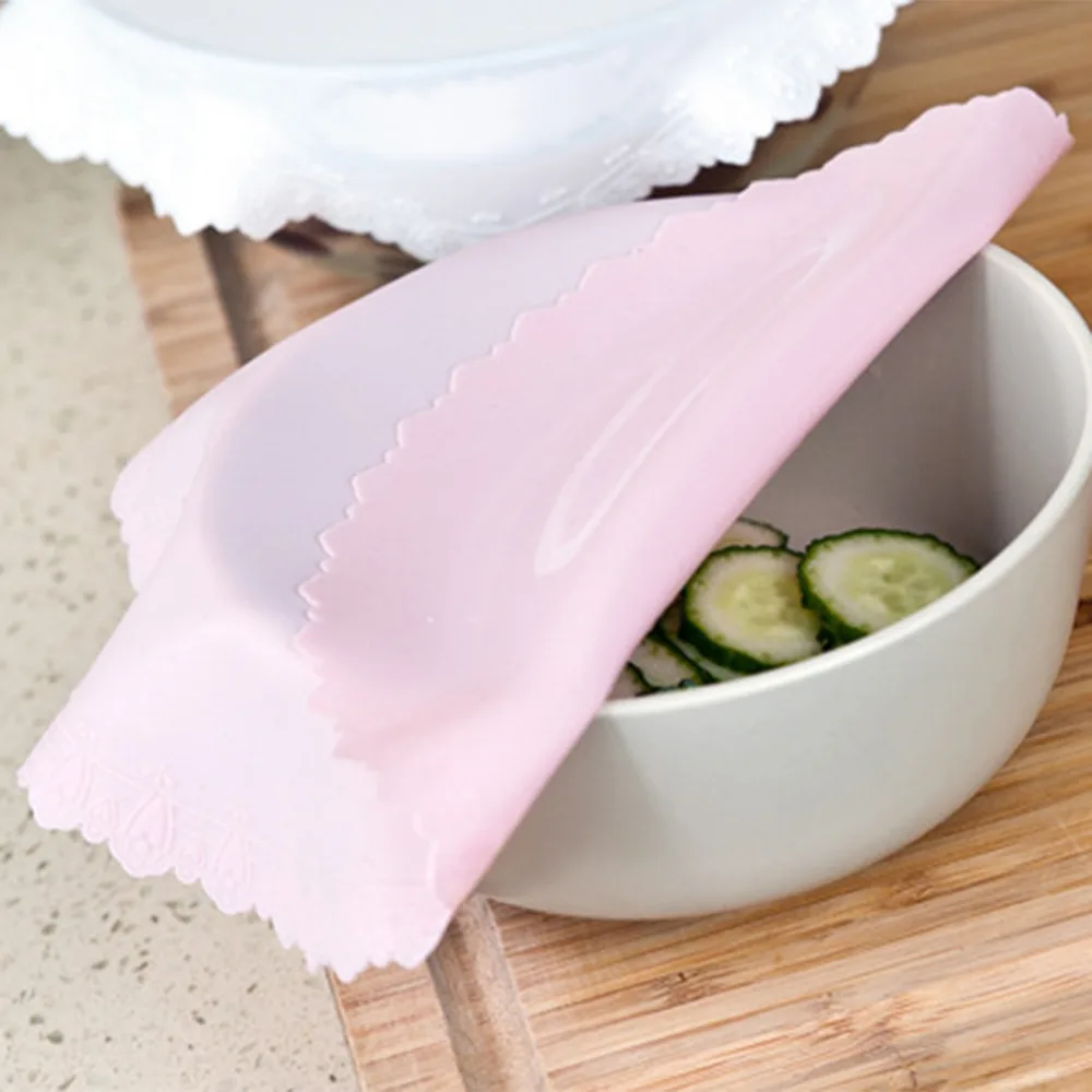 

Fruit Silicone Saran Wrap Reusable Cling Film Seal Cover Stretch Kitchen Microwave Oven Sealing Cap Refrigerator Wrap