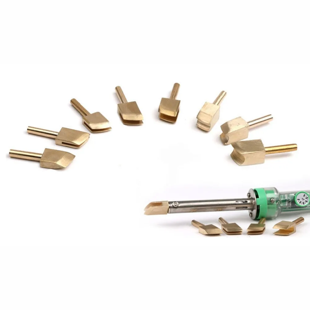 Brass Soldering Iron Tip Burn Leather Edge Decorate Home Craft DIY Tool