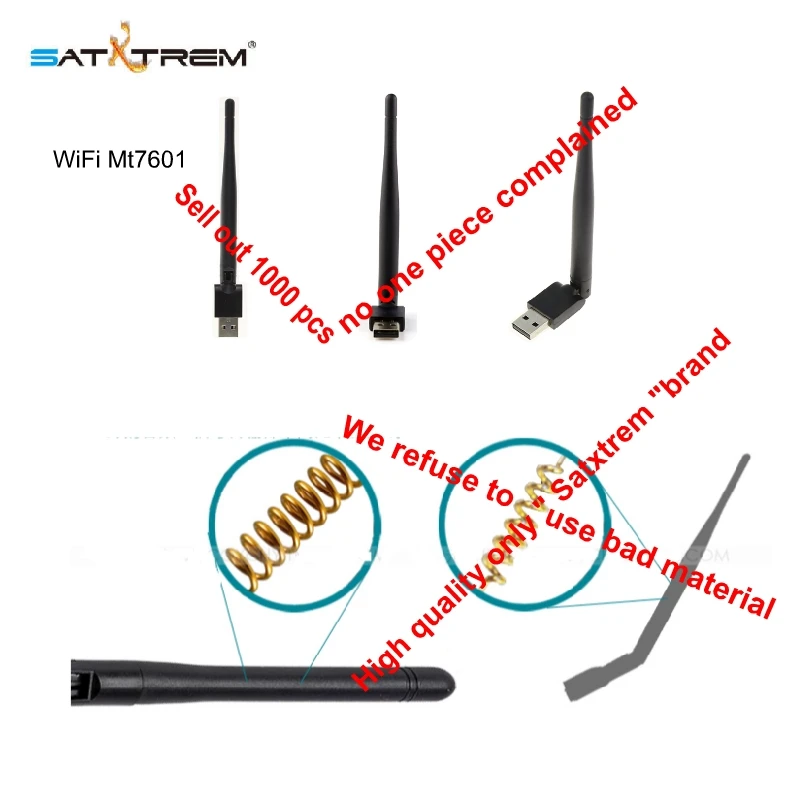 Стабильный wifi mt7601 ключ антенна wifi usb адаптер Wi fi антенна usb Wi-fi dvb s2 dvb t2 спутниковый ресивер wifi DVB-T2