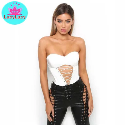 

2019 summer Europe and the United States foreign trade women's sexy bandeau straps hollow backless bodysuit