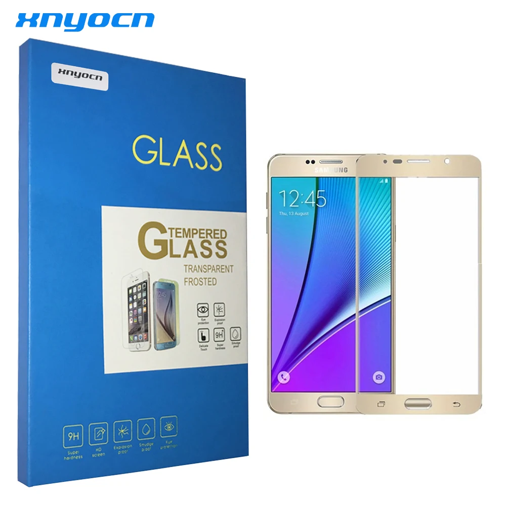 0 26 мм 2.5D усиленное закаленное стекло для трафаретной печати Samsung Galaxy S7 S6 S5 S8 Note 5 4 3