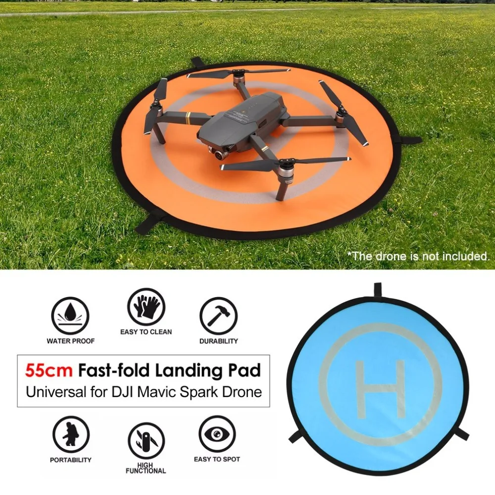 

55cm Fast-fold Landing Pad Universal FPV Drone Parking Apron Foldable Pad For DJI Spark Mavic Pro FPV Racing Drone Accessory