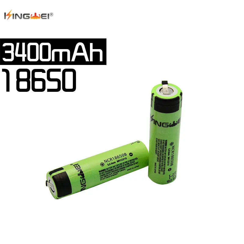 Kingwei Новый Оригинальный NCR18650B 3 7 в 3400 мАч 18650 литиевый аккумулятор для Panasonic + DIY