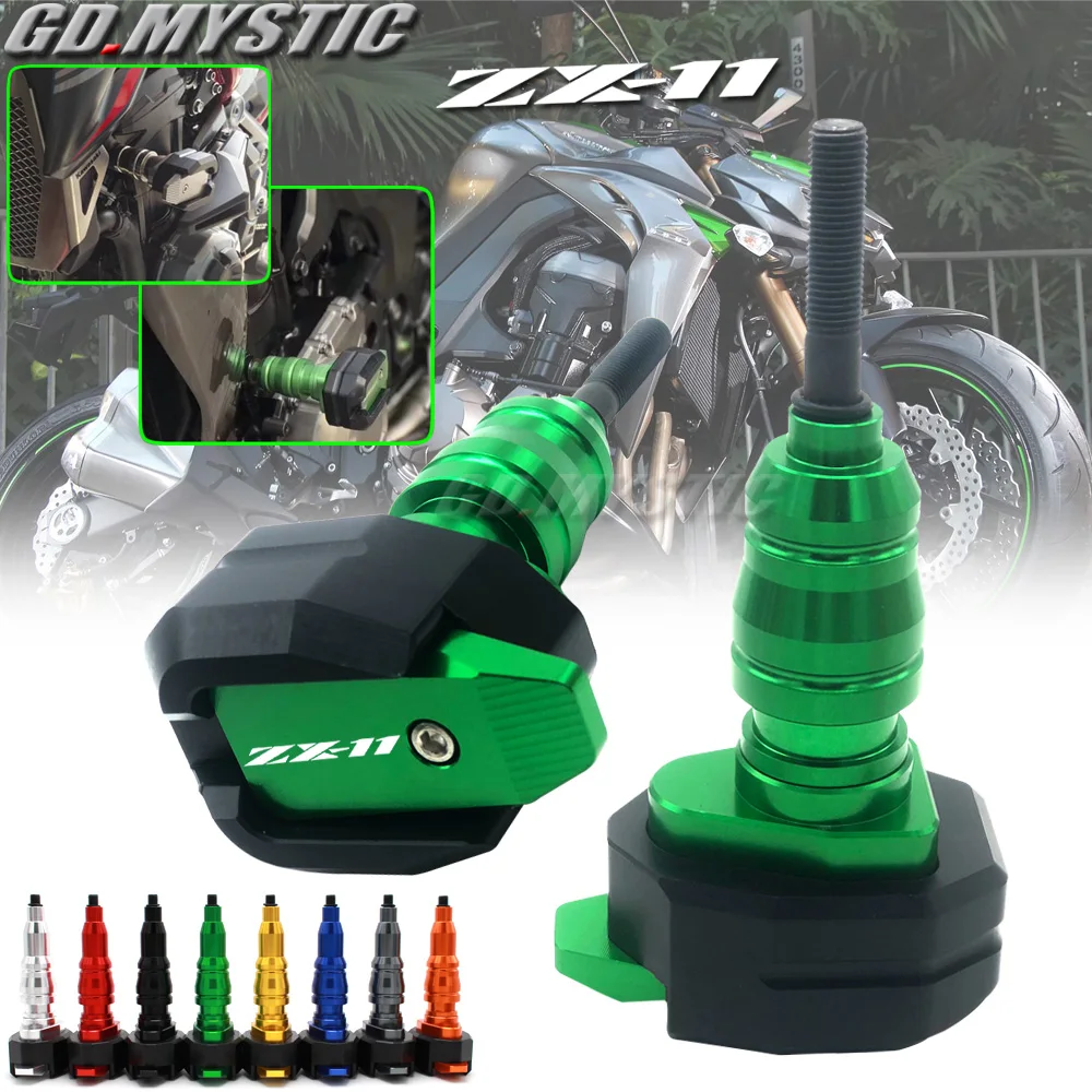 

Motorcycle Accessories Aluminum Engine Guard Pad Frame Sliders Crash Protector For KAWASAKI ZX-11 ZX11 1990-2001