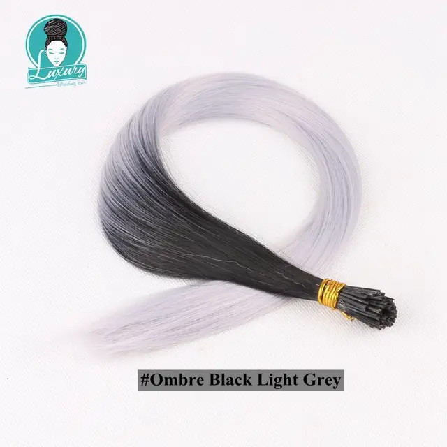 I Tip Feather Synthetic Pre Bonded Hair Extensions Luxury for Braiding 22