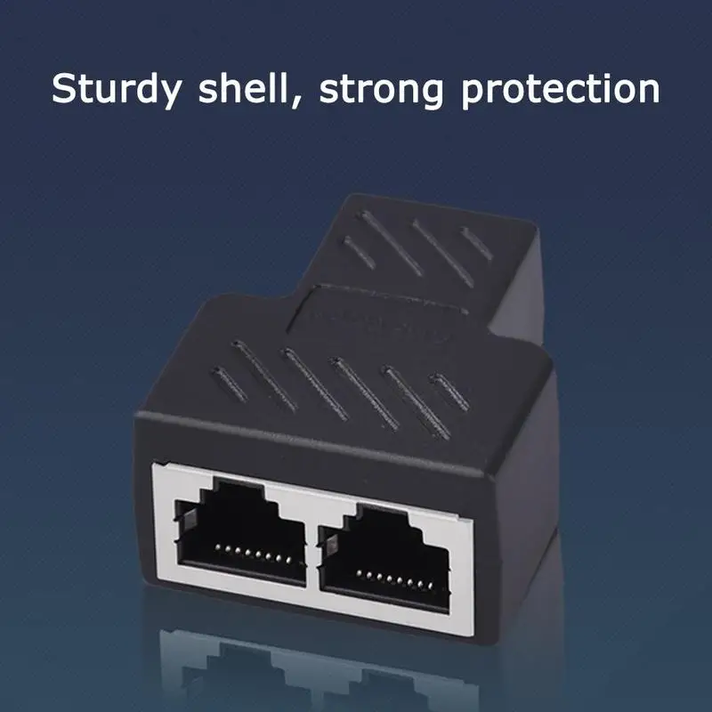 

RJ45 Splitter Adapter Connector Splitter Adapter 1 To 2 Port Female To Female Network Ethernet Socket