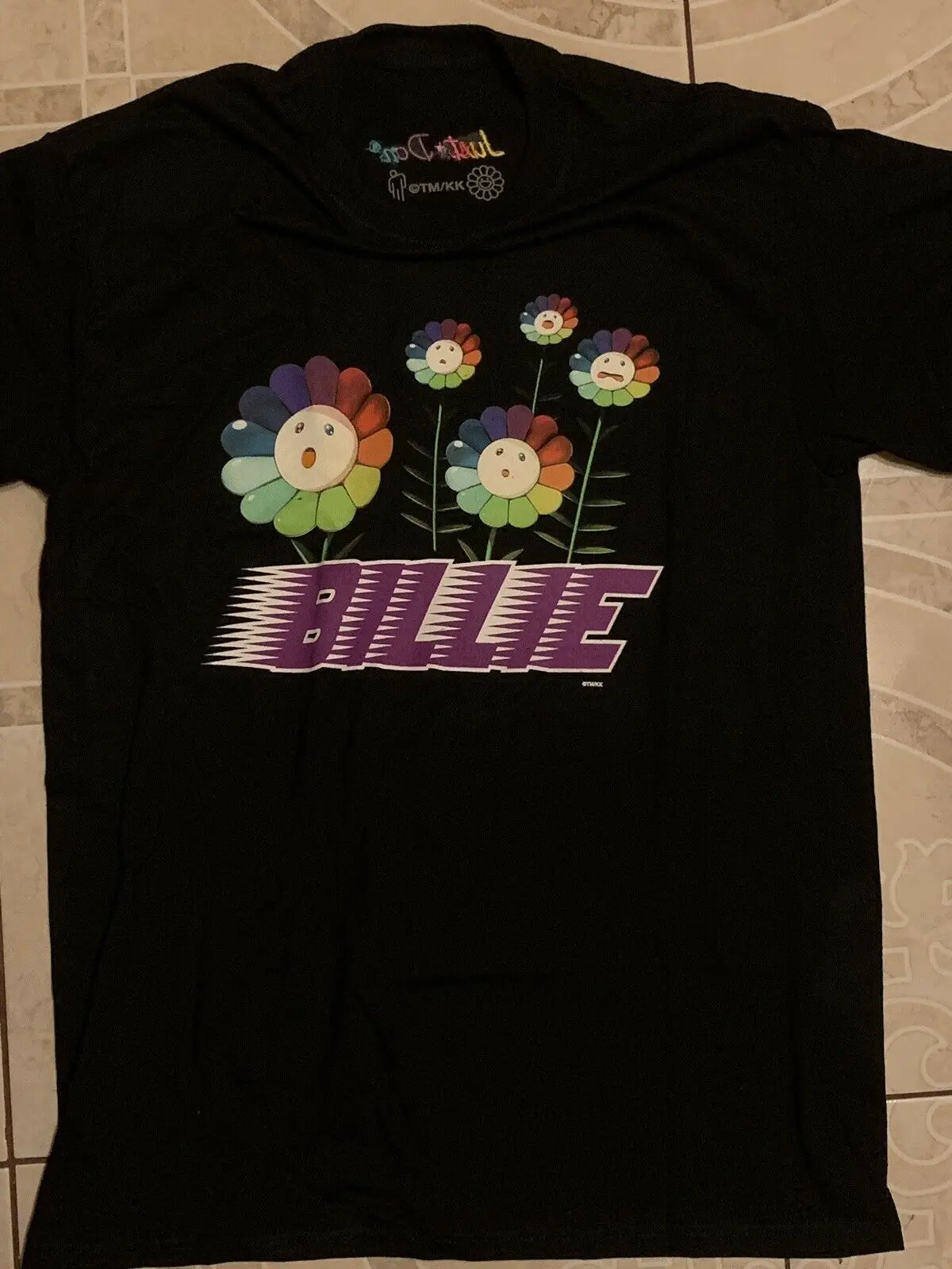 Очень редкие Billie Eilish x Такаши Мураками футболки свободные хлопковые футболки для мужчин крутые топы футболки