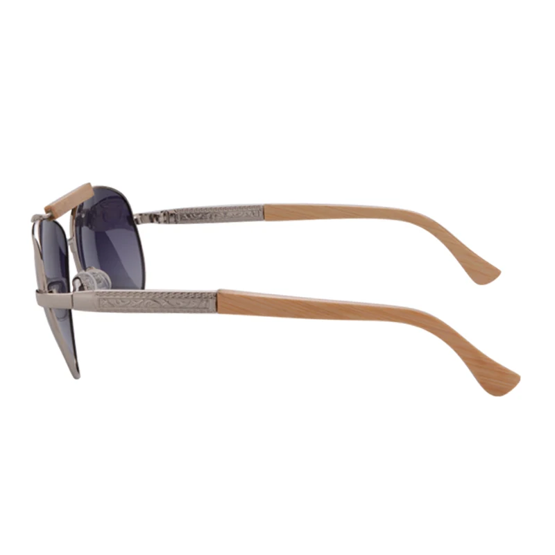 Солнцезащитные очки-авиаторы Для мужчин поляризованные очки, подходят для вождения, солнцезащитные очки с НАСТОЯЩИЙ ДЕРЕВЯННЫЙ руки унисекс UV400 защитные очки Oculos De Sol masculino 1565