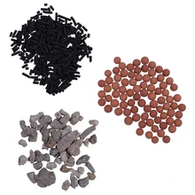 Фильтрованная вода с отрицательными ионами Аквариум Ландшафтный малиновый керамический шар активированный уголь коралловый камень