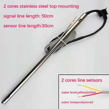 

solar energy water heater temperature water level sensor 30cm 2 cores stainless steel top mounting tank tube probe CQG-20