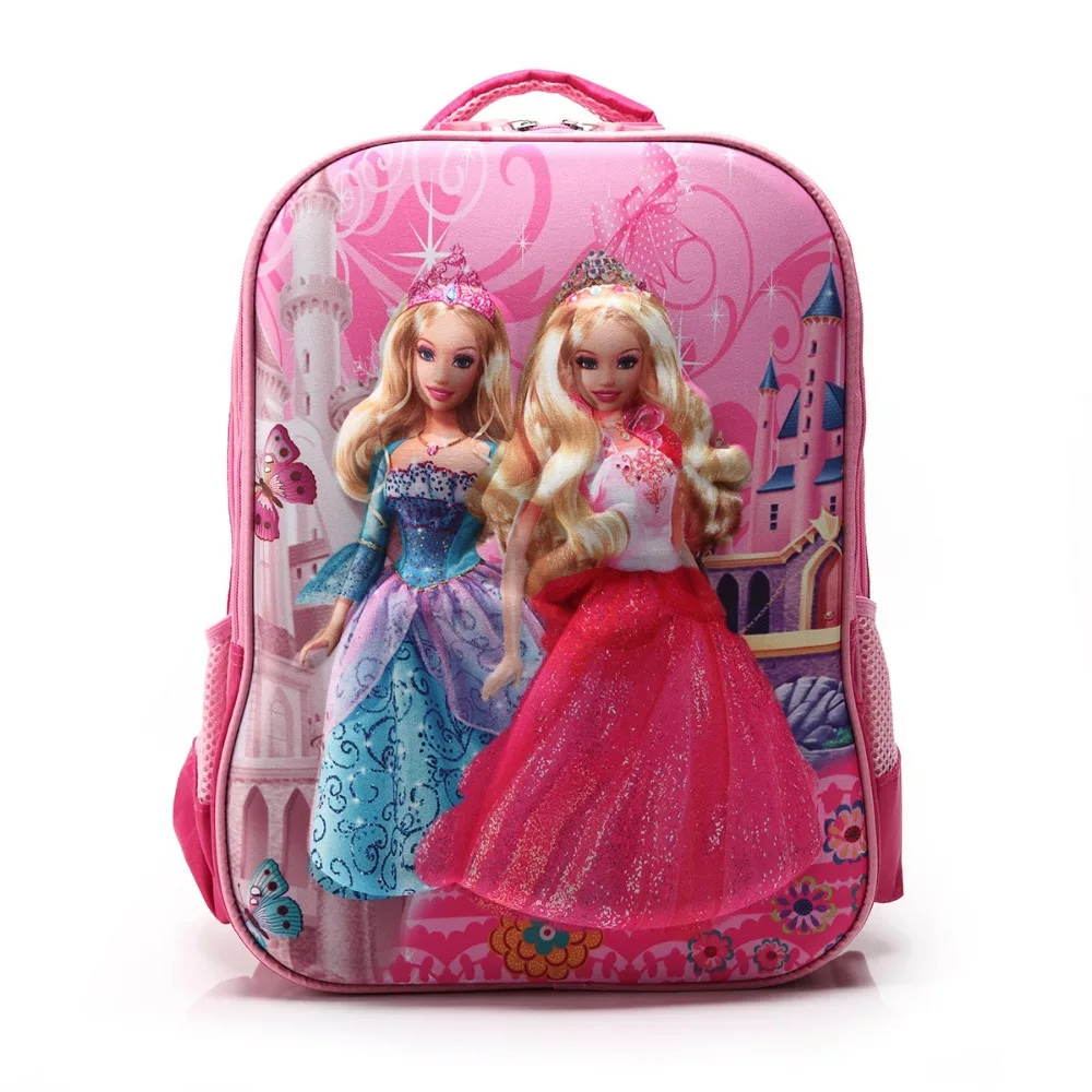 Child Kindergarten Cartoon The Barbie Doll 3D Mochila Infantil Escolar