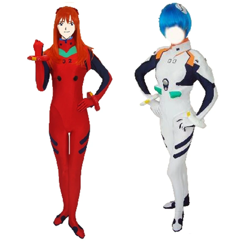 

Anime Neon Genesis Evangelion Ayanami Rei Soryu Asuka Langley Battle suit Cosplay Costume Customized