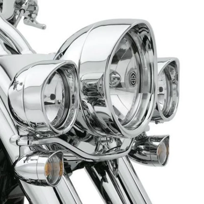 7 дюймов черный/хром головной светильник фары отделка кольцо+ 4,5 дюйма LED Противотуманные фары светильник отделка кольцо для Harley Touring Road King Electra Road Glide