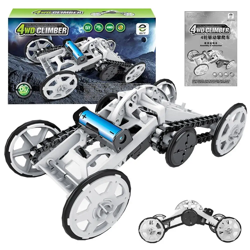 

Assembly Kit Four-Wheel Drive Toy Car DIY Climbing Vehicle Circuit Building