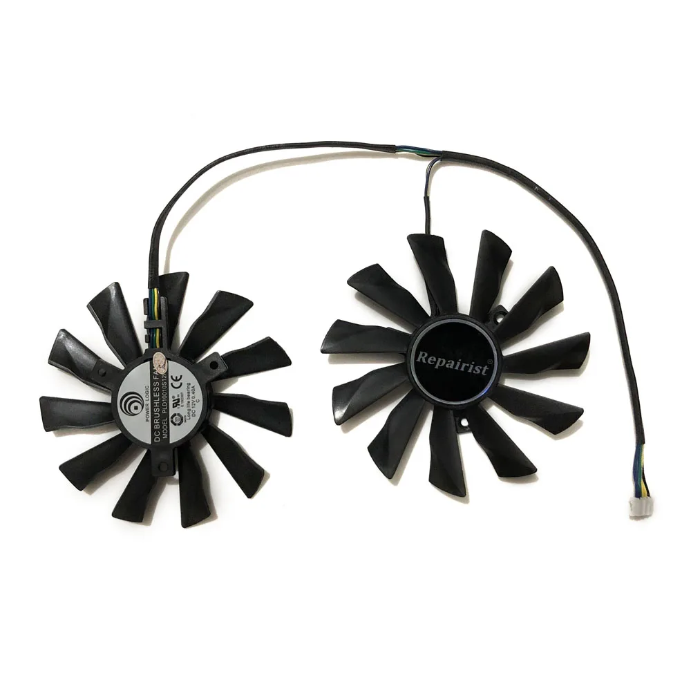 2 шт./компл. 95 мм GTX970/960/950 GPU радиатор Графика вентилятор для GeForce GTX 970 MSI 960 GTX950 VGA