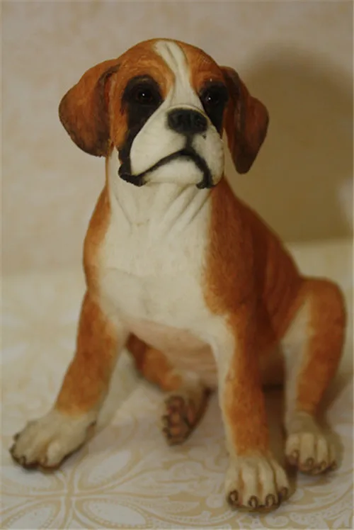 Beagle Dog Resin Toy Figure Lifelike Cute Pet gifts - 1
