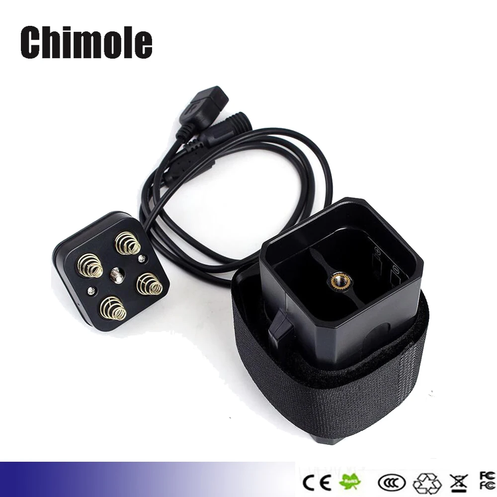 

Chimole XP7 Waterproof Battery Box 2.0A USB&8V DC Output 4x18650 Battery Pack Case With Strap For Bicycle light Lamp Smartphone