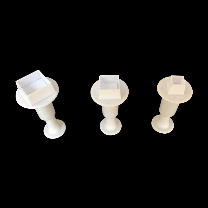 

3pcs/pack White Square Spring Printing Molds Mini Cute Decorative Clay Handmade Craft Creative DIY Plastic Sample Molding Tools