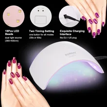 SUNUV SUN9c Plus 36 Вт УФ-светильник светодиодный Сушилка для ногтей УФ-светодиодный гель-лампа для ногтей арочные формы лампы для дизайна ногтей идеальное решение для сушки большого пальца