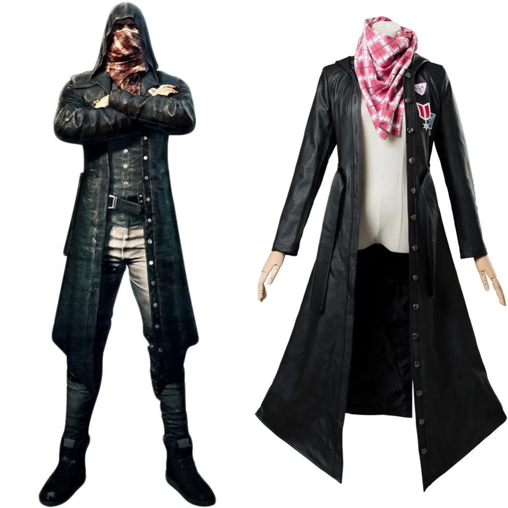 

Hot Game Pubg Player Unknown's Battlegrounds Cosplay Costume Adult Female Suit Cosplay Costumes(Coat+Scarf) Custom Made