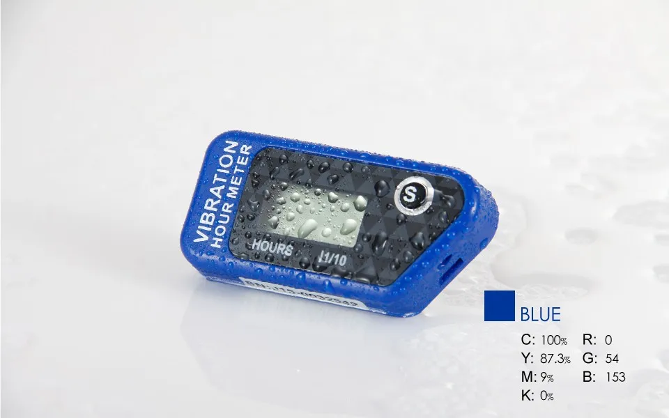 Medidor de Hora de Vibração Lcd sem Fio para Trator de Empilhadeira Atacado Resettable Marinha Fazenda Gerador Atv Utv Motocross Rl-hm016b 20 Atacado resettable medidor de hora de vibração