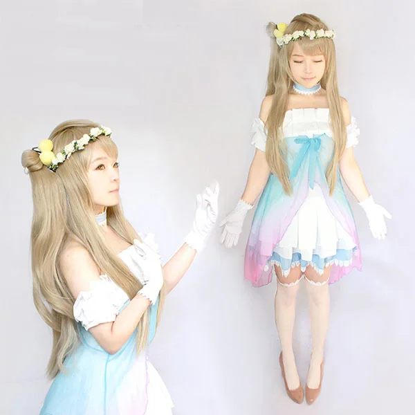 Полный комплект шифоновое платье минами и Кодори из японского аниме Lovelive костюм