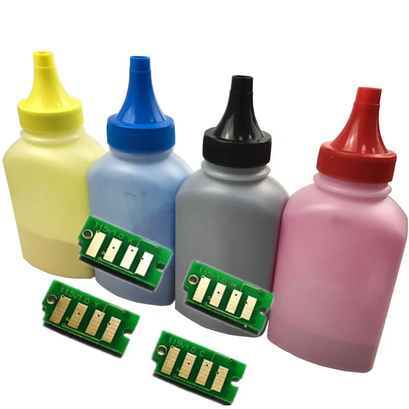 

1 Set color powder+ 1 set toner chips For Fuji Xerox DocuPrint CM115w CM115 CM225w CM225 CP115w