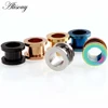 Alisouy 1PC 2-30mm Ear Gauges 316L Stainless Steel Ear Tunnels Plugs Piercing Jewelry Ear Stretchers Expander Plugs and Tunnels ► Photo 3/6