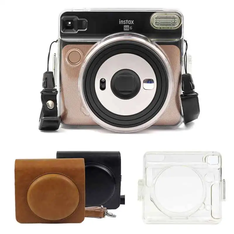 Винтажный защитный чехол из искусственной кожи для Fujifilm Instax SQUARE SQ6