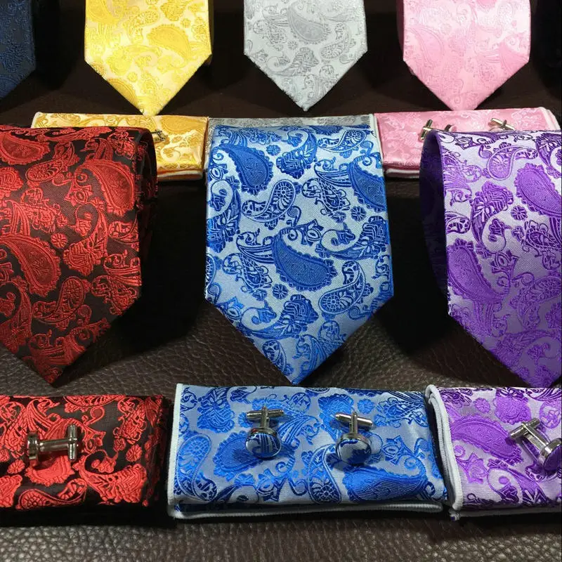 Европейский стиль Модный Взрослый мужской деловой и свадебный галстук комплект из 3 предметов высокое качество тренд цветочный дизайн шеи галстук набор для мужчин