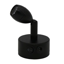 Настенный светильник для шкафа с подзарядкой, вращающийся светильник для витрины и витрины, 1 Вт, 3 Вт, беспроводной светильник, точечный светильник