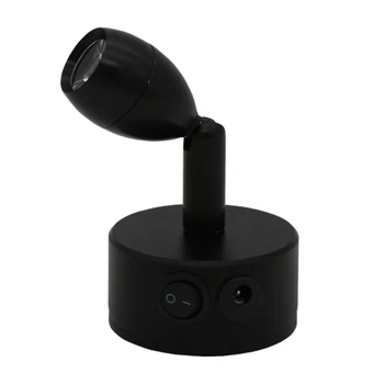 

recharging cabinet wall lamp,rotatable shopping desk window glass battery lamp, 1W 3W wireless counter highlight spot light